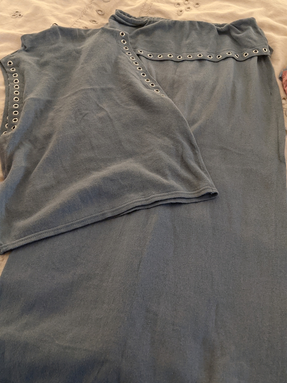Zara Slate Blue Set Of Skirt And Top